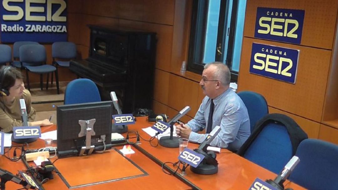 José Manuel Marraco en Radio Zaragoza, en una imagen de archivo José Manuel Marraco en Radio Zaragoza, en una imagen de archivo