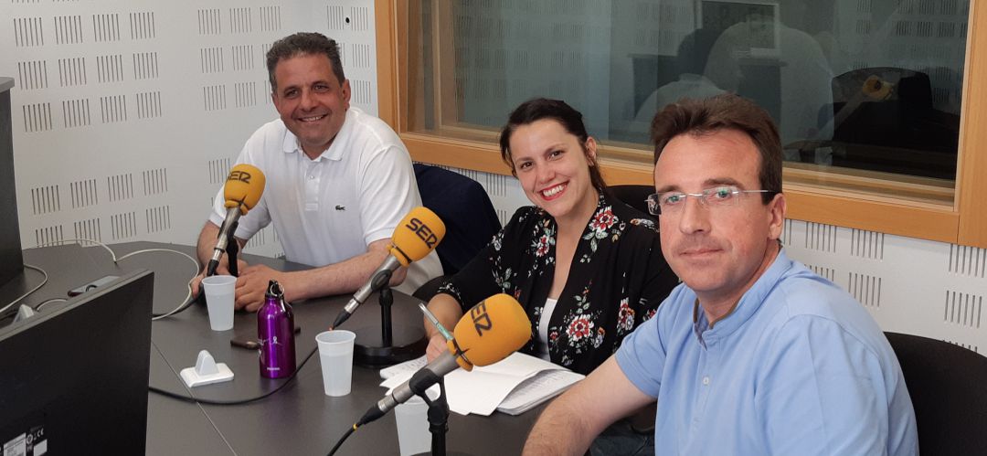 De izquierda a derecha, Ramón Jurado, candidato PSOE a la alcaldía de Parla, Alba Leo, candidata Podemos a la alcaldía de Getafe, y Miguel Ángel Recuenco, candidato PP a la alcaldía de Leganés y actual portavoz municipal. De izquierda a derecha, Ramón Jurado, candidato PSOE a la alcaldía de Parla, Alba Leo, candidata Podemos a la alcaldía de Getafe, y Miguel Ángel Recuenco, candidato PP a la alcaldía de Leganés y actual portavoz municipal.