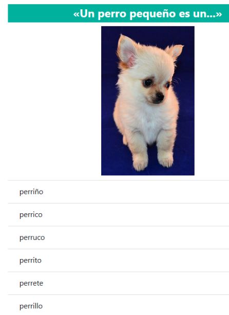 Un perro pequeño es un... Un perro pequeño es un...