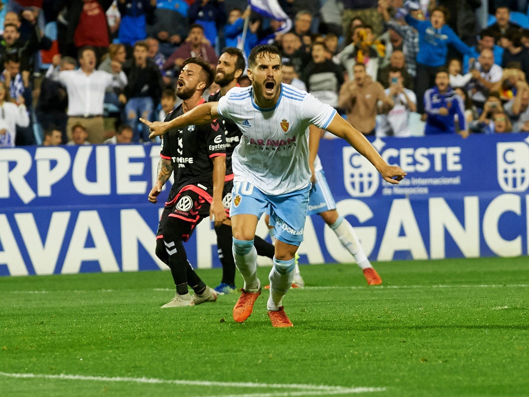 Javi Ros, en una imagen del partido de la primera vuelta ante el Tenerife Javi Ros, en una imagen del partido de la primera vuelta ante el Tenerife