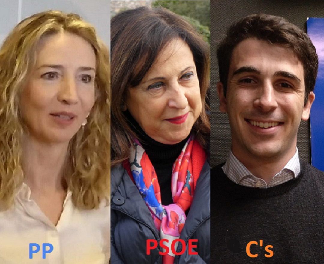 Alicia García, Margarita Robles y Manuel Hernández Alicia García, Margarita Robles y Manuel Hernández