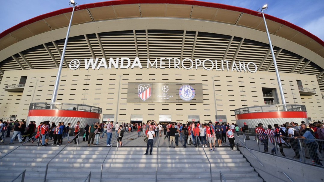 Dos años de cárcel por dejar tuerto de un puñetazo a un vigilante del Wanda Metropolitano