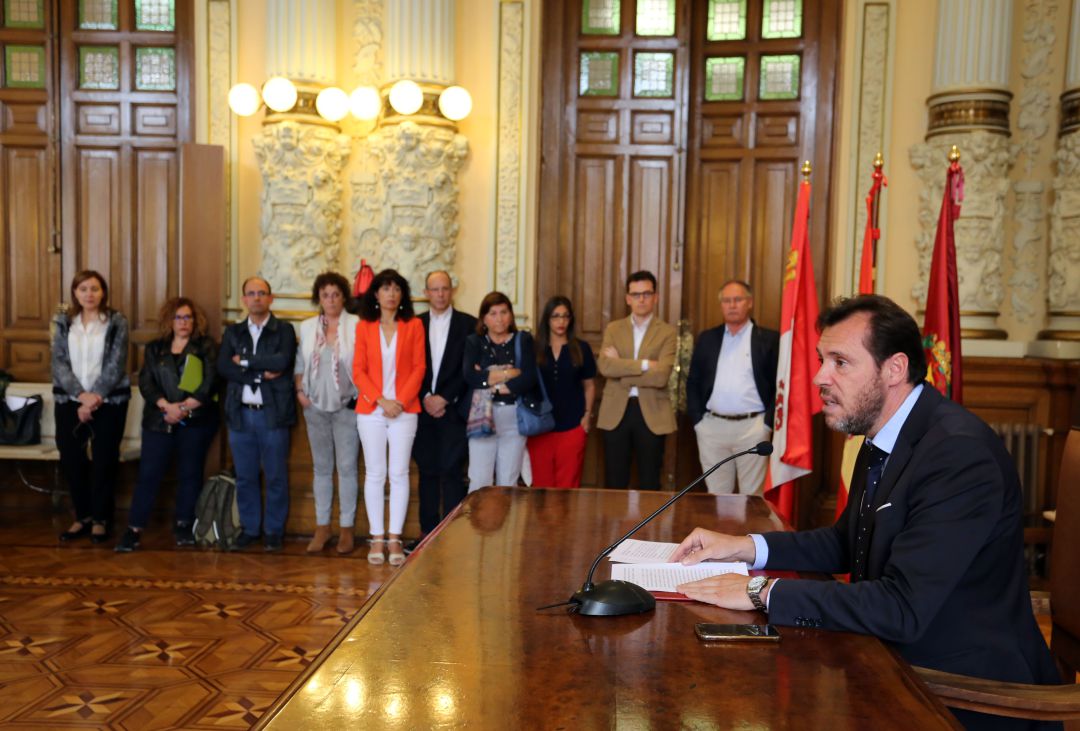 Comparecencia de Óscar Puente junto a los 10 concejales socialistas electos Comparecencia de Óscar Puente junto a los 10 concejales socialistas electos