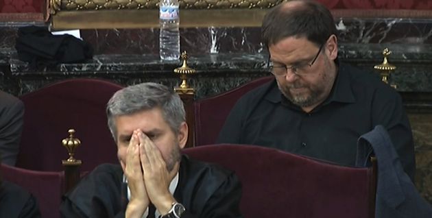 Junqueras y su abogado, Andreu van den Eynde Junqueras y su abogado, Andreu van den Eynde