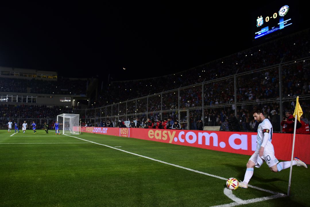 Leo Messi, en un amistoso entre Argentina y Nicaragua. Leo Messi, en un amistoso entre Argentina y Nicaragua.