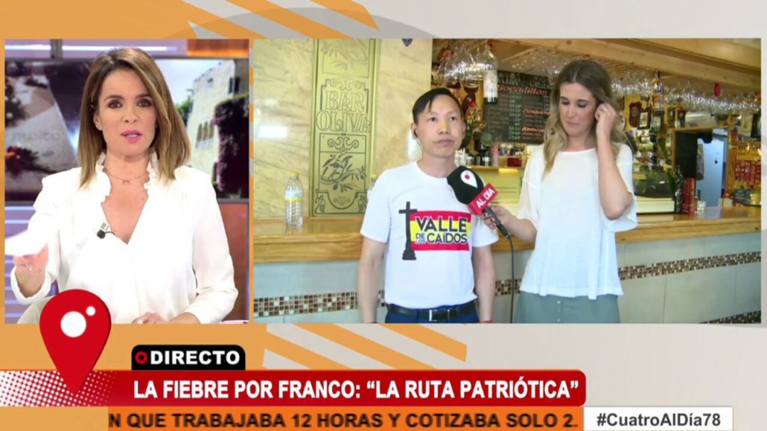 'El chino franquista' interviene en el programa 'Cuatro al día' 'El chino franquista' interviene en el programa 'Cuatro al día'