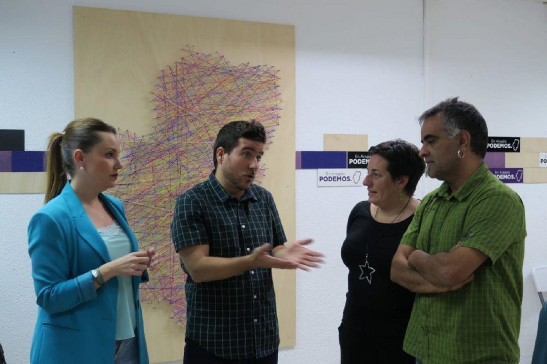 De izquierda a derecha, Maru Díaz, Nacho Escartín, Marta de Santos y Andoni Corrales De izquierda a derecha, Maru Díaz, Nacho Escartín, Marta de Santos y Andoni Corrales