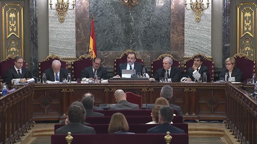 El tribunal del procés durante la última sesión El tribunal del procés durante la última sesión