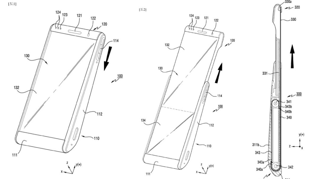 Samsung patenta un teléfono móvil con pantalla enrollable