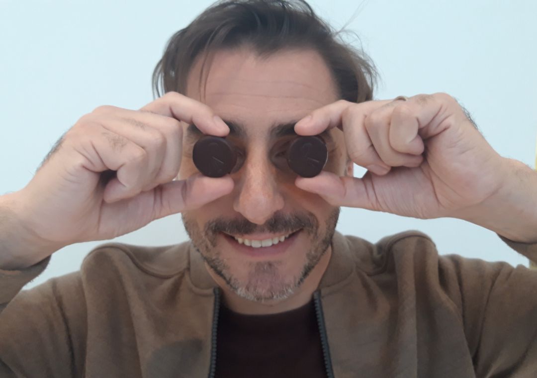Jordi Roca, en modo bombón. Jordi Roca, en modo bombón.