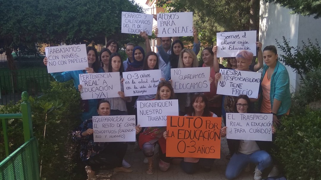 Las Escuelas Infantiles se siguen manifestandose para pedir mejoras
