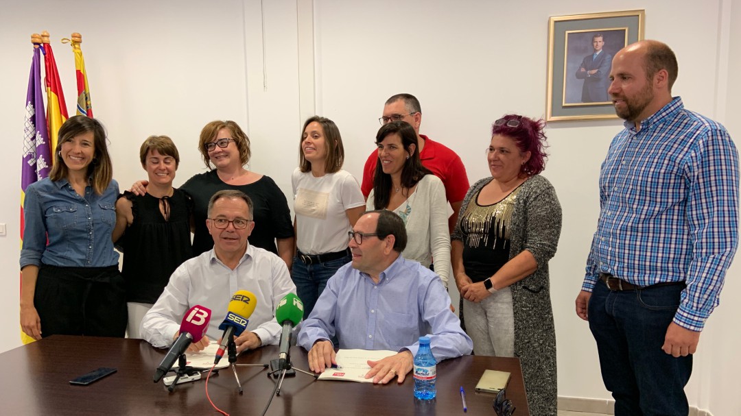 PSOE y Unidas Podemos cierran un pacto de Gobierno en Sant Josep
