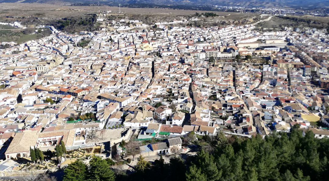 Panorámica de Alcalá la Real. Panorámica de Alcalá la Real.