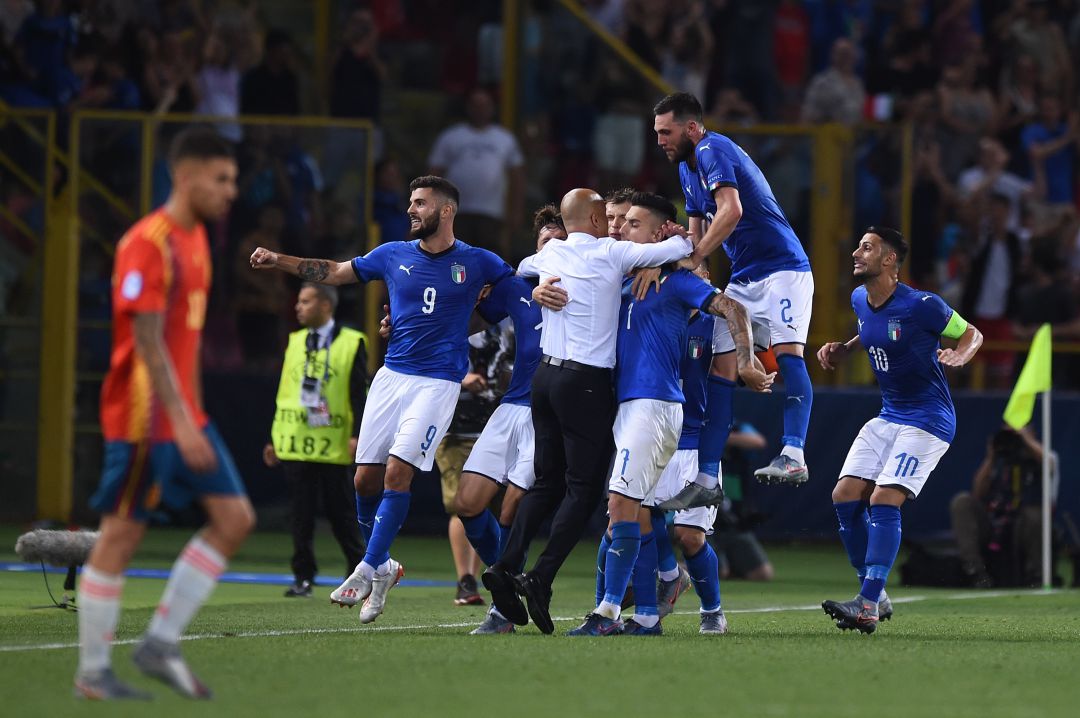 Italia vence a España en el primer partido del Europeo Italia vence a España en el primer partido del Europeo