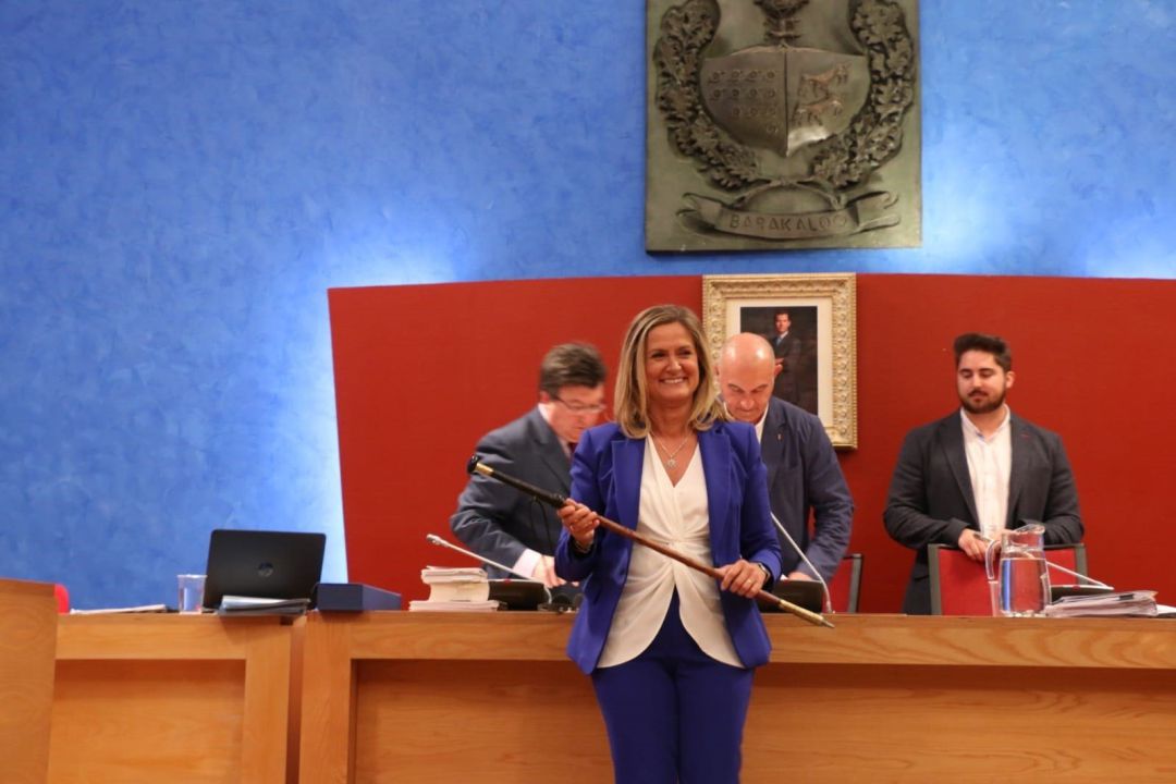 Amaia del Campo, reelegida alcaldesa con el voto del PNV y abstención de PSE Amaia del Campo, reelegida alcaldesa con el voto del PNV y abstención de PSE