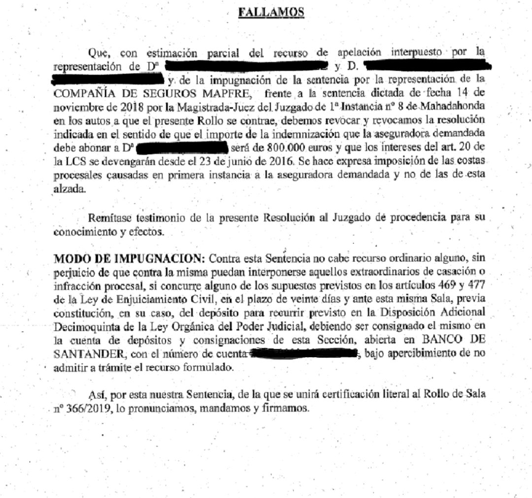 850.000 euros de indemnización para la mujer a la que el médico insinuó que 'tenía cuento' y quedó ciega 850.000 euros de indemnización para la mujer a la que el médico insinuó que 'tenía cuento' y quedó ciega