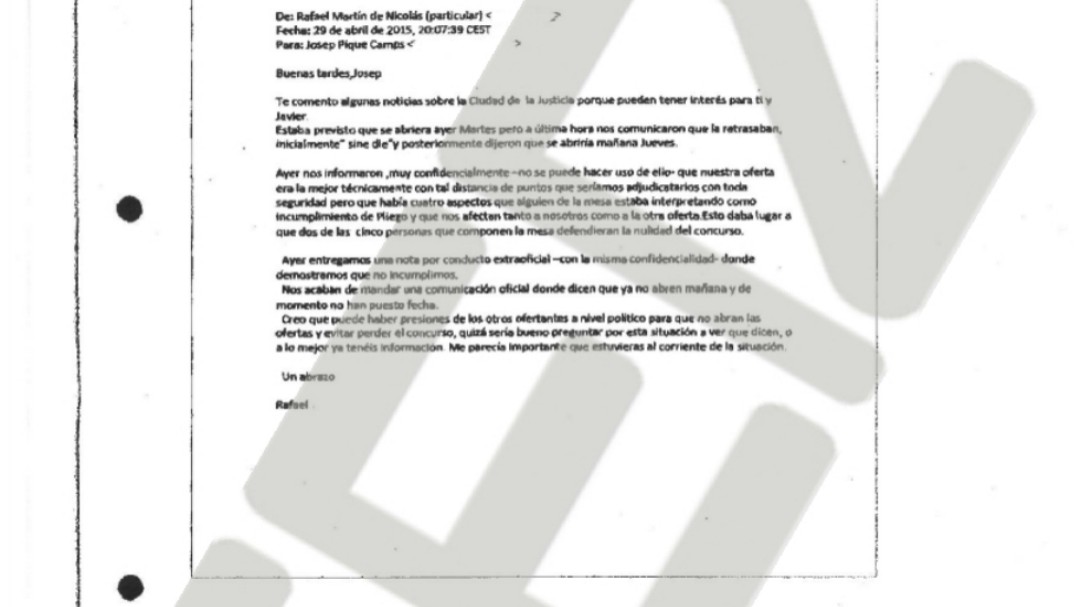 La UCO implica al exministro Josep Piqué en el supuesto amaño de un contrato multimillonario en la Ciudad de la Justicia de Madrid