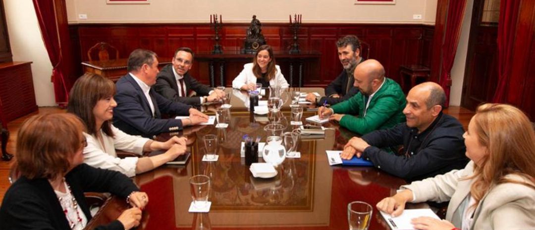 Inés Rey en el Concello de A Coruña Inés Rey en el Concello de A Coruña