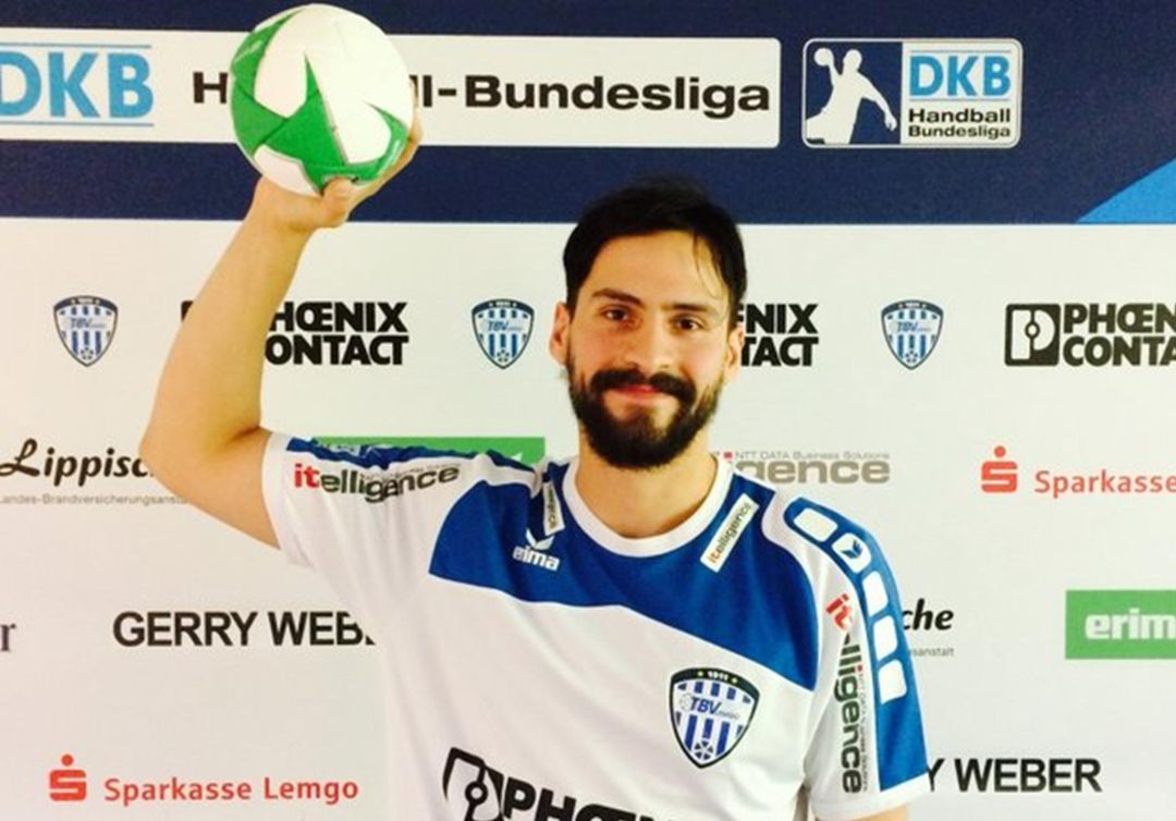 Erwin Feutchmann con la camiseta del Lemgo Erwin Feutchmann con la camiseta del Lemgo
