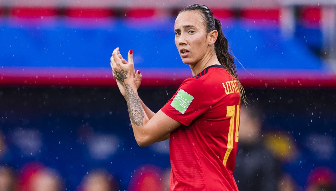 Virginia Torrecilla, en el partido entre España y Alemania del Mundial 2019. Virginia Torrecilla, en el partido entre España y Alemania del Mundial 2019.