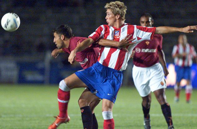 Fernando Torres durante su primera etapa en el Atlético. Fernando Torres durante su primera etapa en el Atlético.