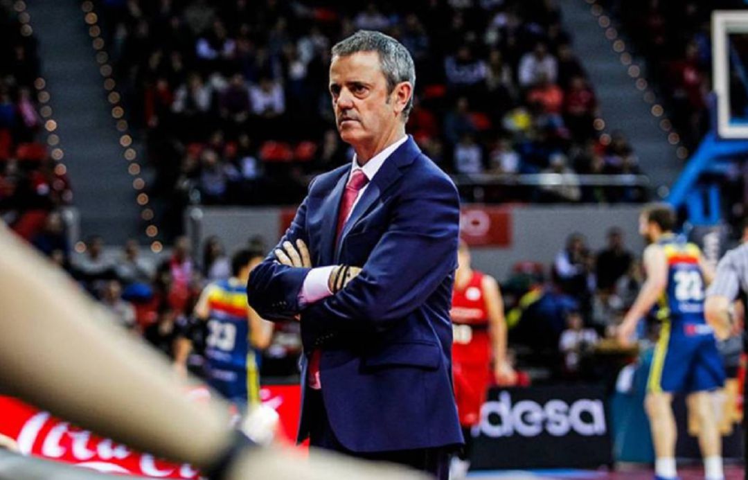 Porfirio Fisac, durante un partido disputado en el Pabellón Príncipe Felipe esta temporada Porfirio Fisac, durante un partido disputado en el Pabellón Príncipe Felipe esta temporada