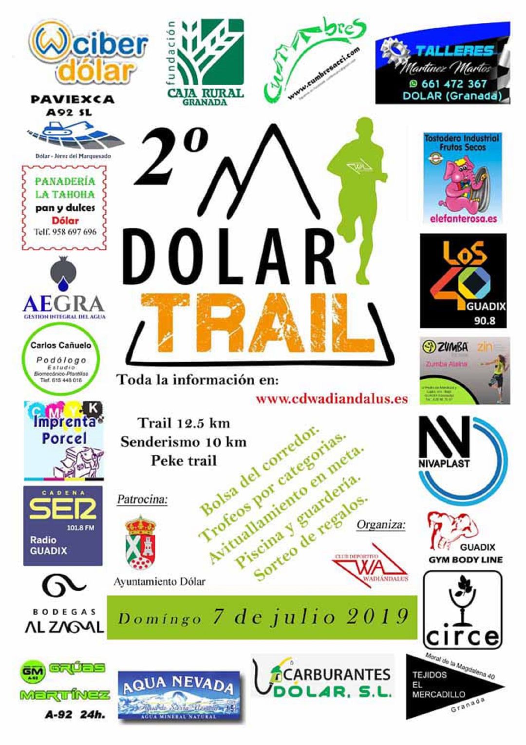 Cartel del segundo Dólar trail. Cartel del segundo Dólar trail.