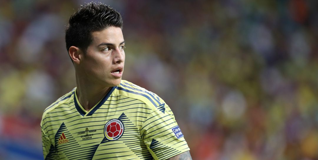 James Rodríguez, durante la Copa América James Rodríguez, durante la Copa América