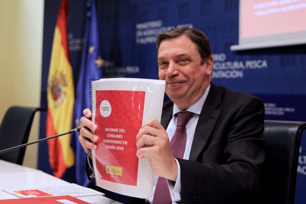 El Ministro de Agricultura, Pesca y Alimentación, Luis Planas, durante la presentación del informe del consumo alimentario en España 2018. El Ministro de Agricultura, Pesca y Alimentación, Luis Planas, durante la presentación del informe del consumo alimentario en España 2018.