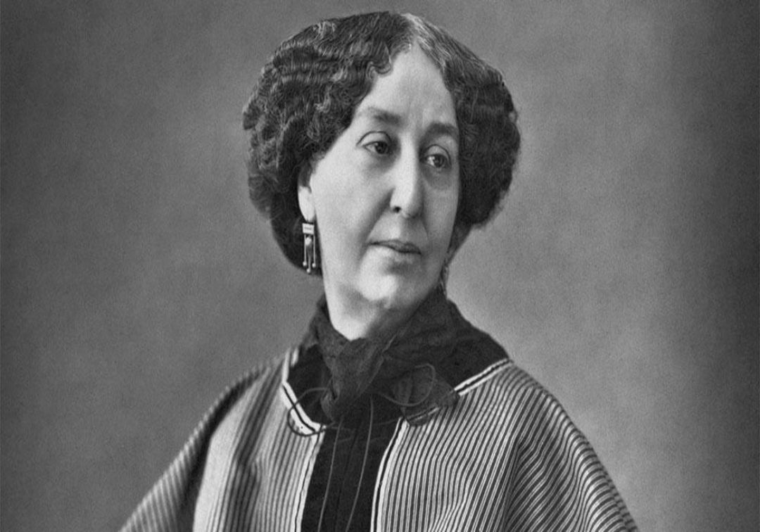Retrato de la escritora George Sand. Retrato de la escritora George Sand.