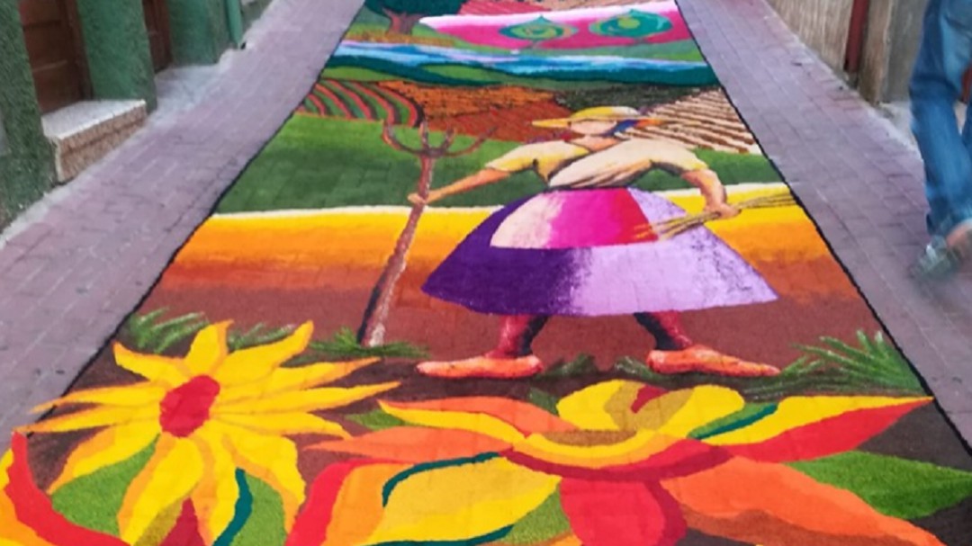 Una alfombra sin moldes, la que más gustó en Elche