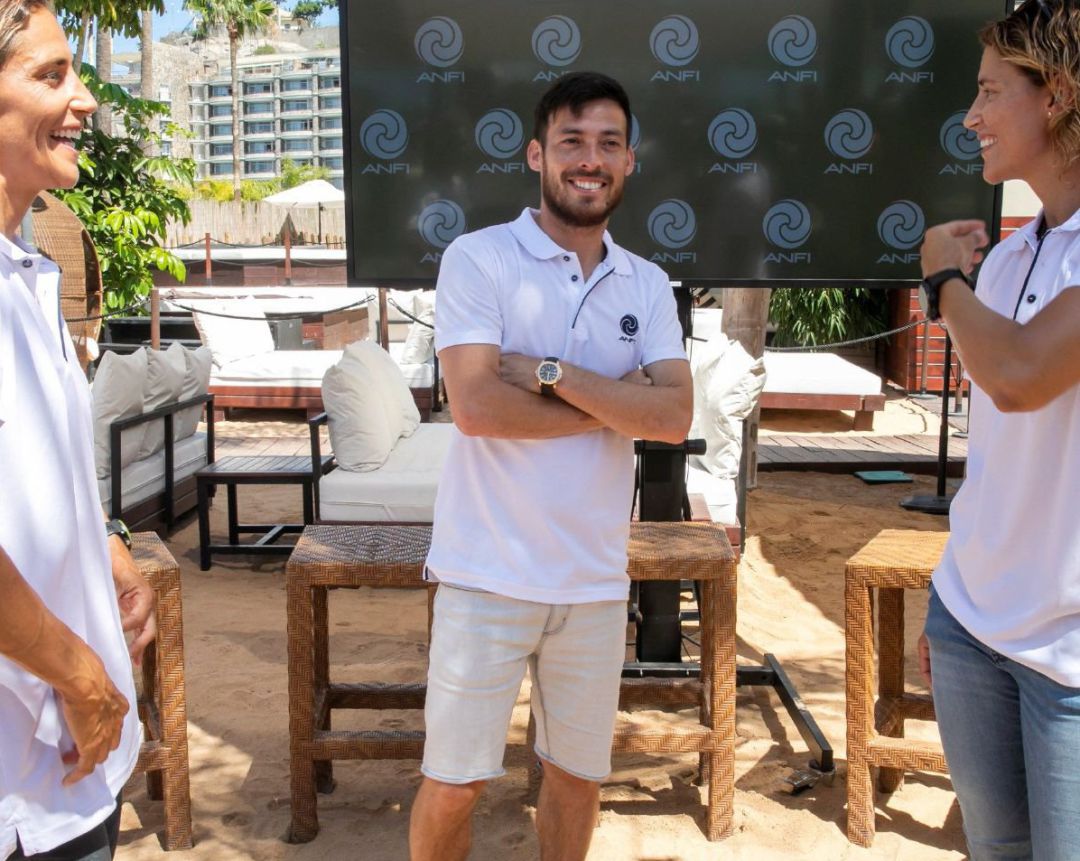David Silva durante la presentación de un evento en las Islas Canarias David Silva durante la presentación de un evento en las Islas Canarias