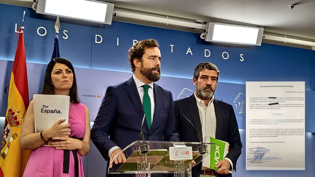 Espinosa de los Monteros (Vox) ayer en el Congreso. Espinosa de los Monteros (Vox) ayer en el Congreso.