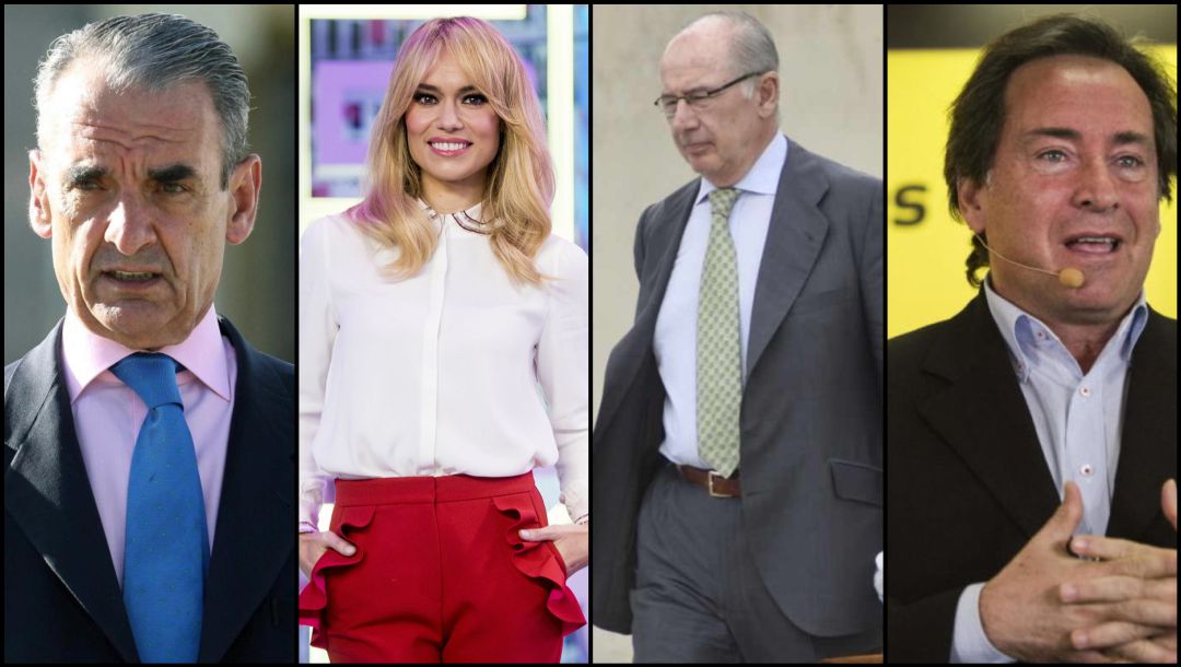 De izquierda a derecha, Mario Conde, Patricia Conde, Rodrigo Rato y Sito Pons De izquierda a derecha, Mario Conde, Patricia Conde, Rodrigo Rato y Sito Pons