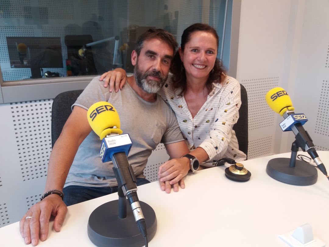 Ramón Manterola, comandante, y Maite Vergara, general del Alarde Mixto de este año. Ramón Manterola, comandante, y Maite Vergara, general del Alarde Mixto de este año.
