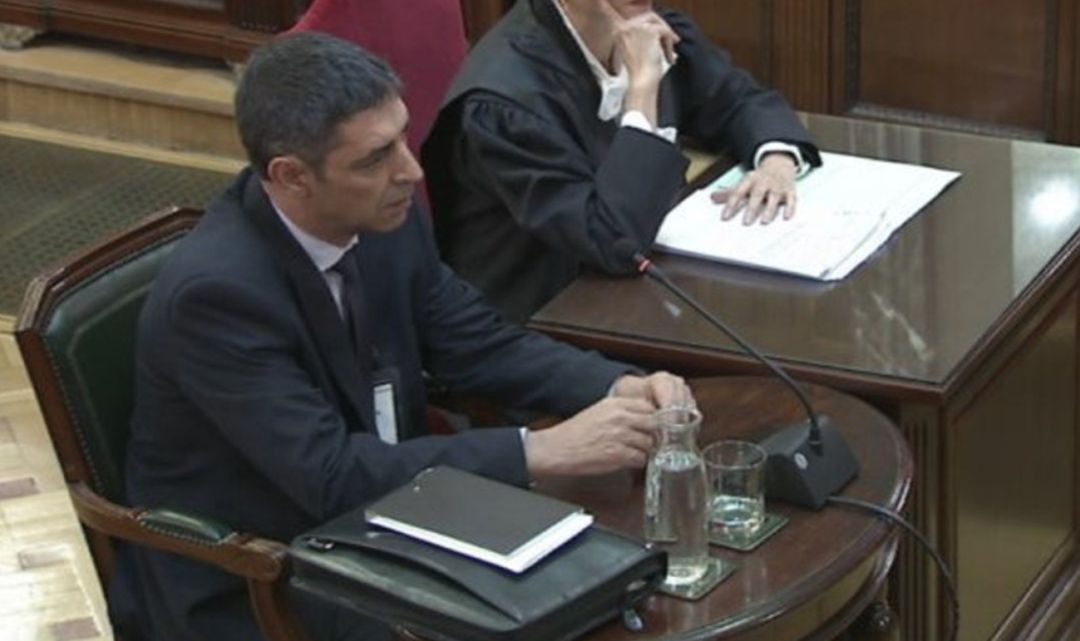 Trapero durante su testifical Trapero durante su testifical