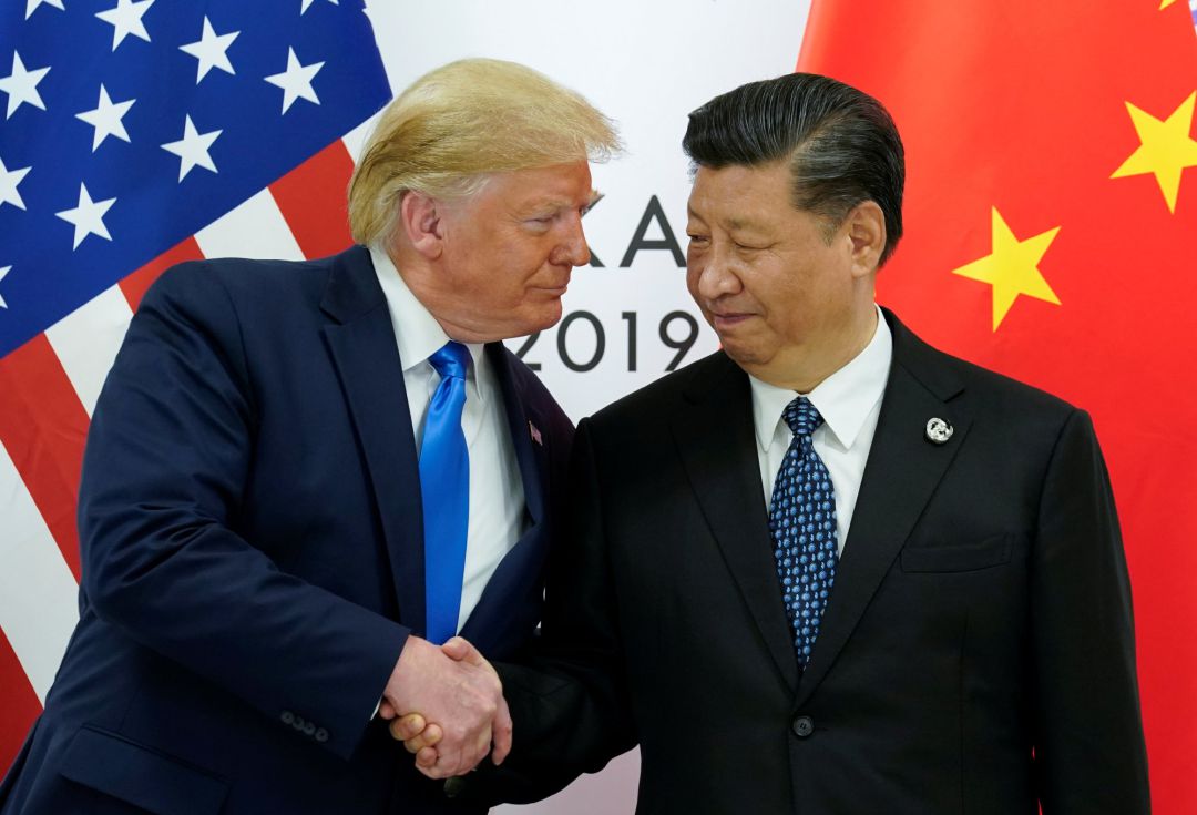 Donald Trump y Xi Jumping durante la cumbren del G20 de Osaka, Japan Donald Trump y Xi Jumping durante la cumbren del G20 de Osaka, Japan