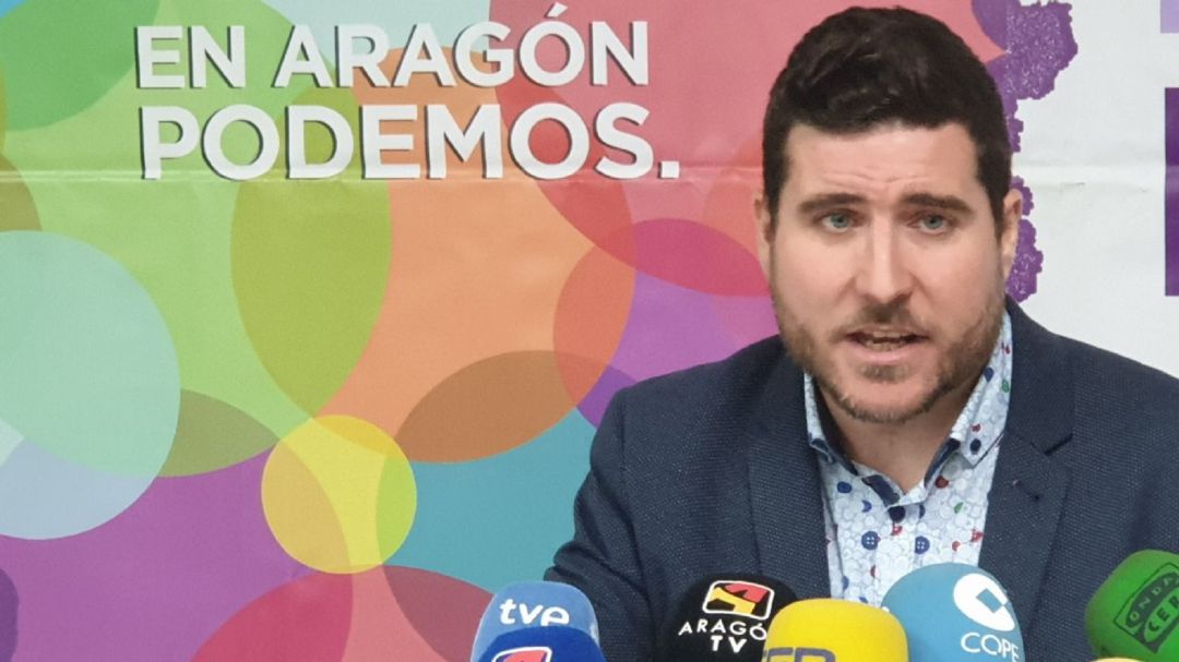 Nacho Escartín, líder de Podemos, en una imagen de archivo Nacho Escartín, líder de Podemos, en una imagen de archivo