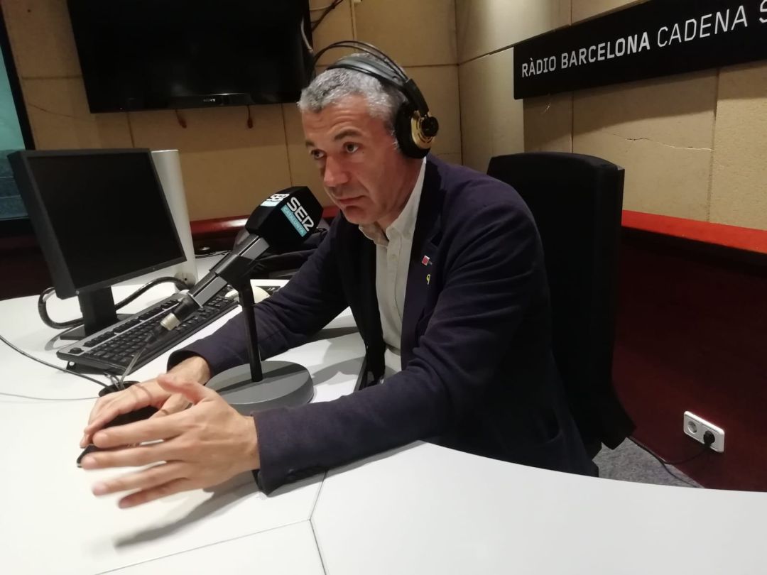 Oriol Amorós durant l'entrevista Oriol Amorós durant l'entrevista