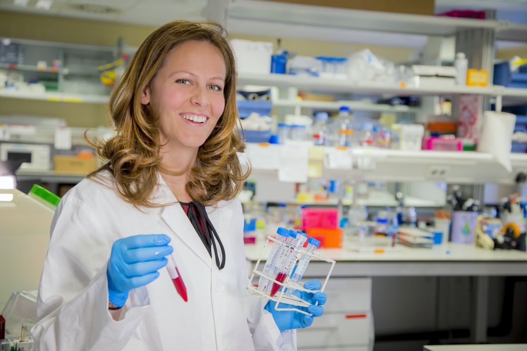 La Investigadora española Marta Navarrete en su laboratorio del Instituto Cajal del CSIC.
La Investigadora española Marta Navarrete en su laboratorio del Instituto Cajal del CSIC.