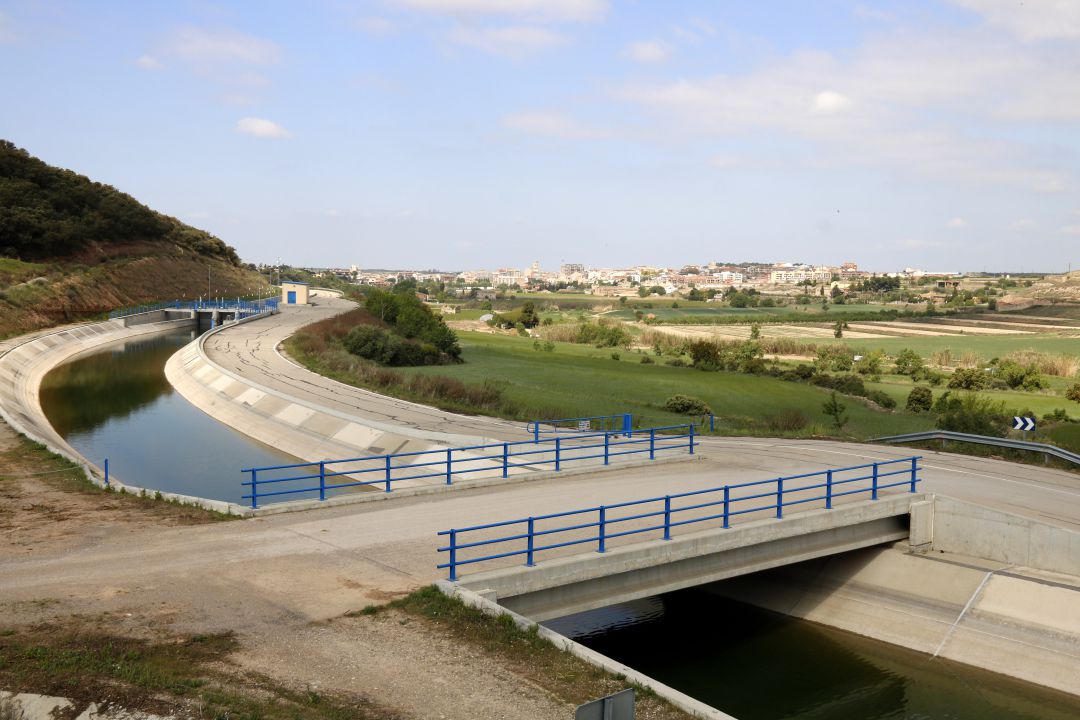 El canal Segarra-Garrigues a l'alçada del Talladell El canal Segarra-Garrigues a l'alçada del Talladell