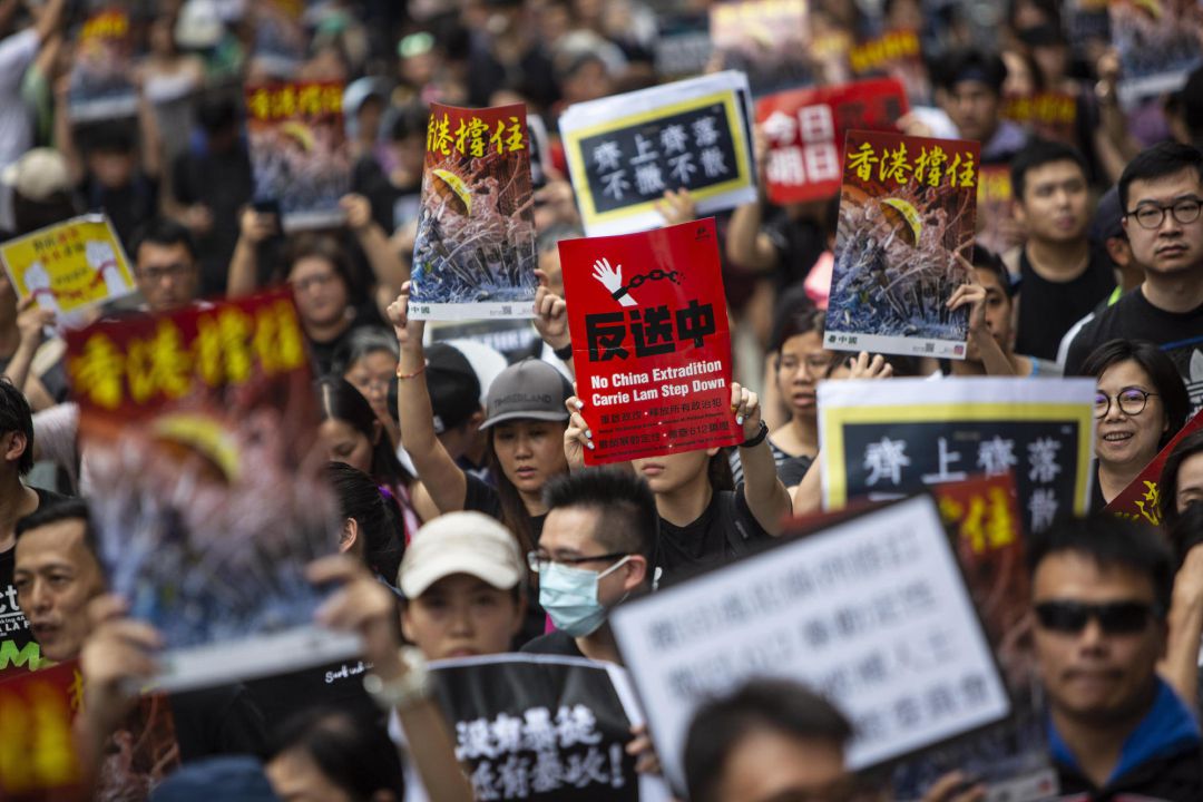 Decenas de miles de hongkoneses vuelven a manifestarse contra ley extradición Decenas de miles de hongkoneses vuelven a manifestarse contra ley extradición