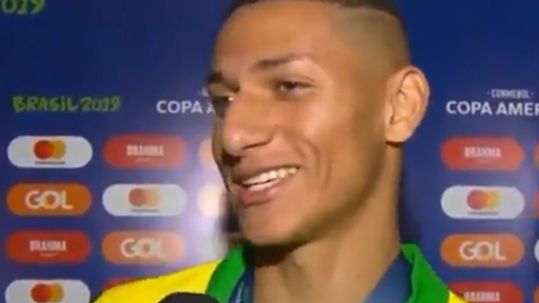 Richarlison dedica el triunfo en la Copa América a su abuela pero... ¡no se acuerda de su nombre!