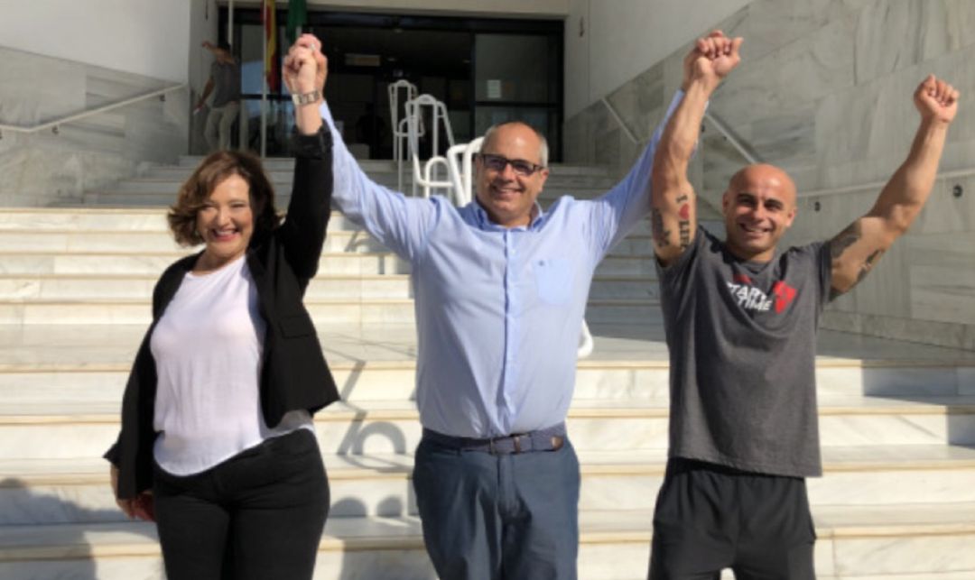 Los concejales de "Andalucia por sí" Susana Peña, David Martín y Daniel Ortega Los concejales de "Andalucia por sí" Susana Peña, David Martín y Daniel Ortega