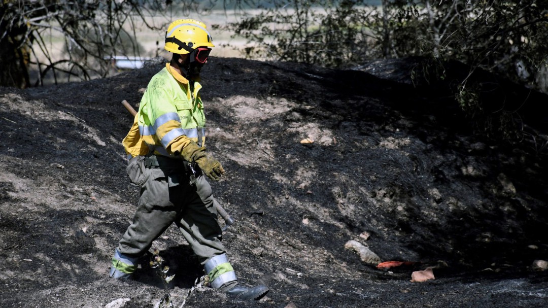 Para igual superficie, Madrid dispone de 189 bomberos forestales, Extremadura 25 y Castilla-La Mancha, 50