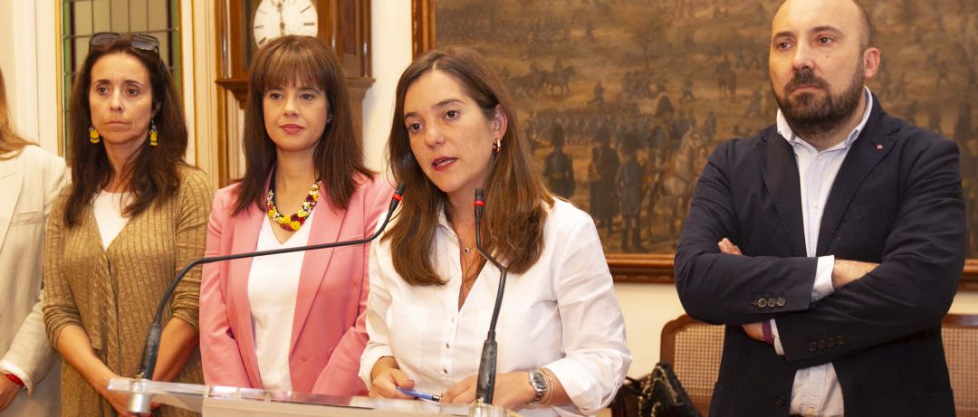 Inés Rey, en el centro Inés Rey, en el centro