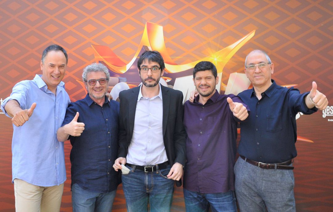 Erundino Alonso, Valentín Ferrero, Juanra Bonet, Manuel Zapata y Alberto Sanfrutos. Erundino Alonso, Valentín Ferrero, Juanra Bonet, Manuel Zapata y Alberto Sanfrutos.