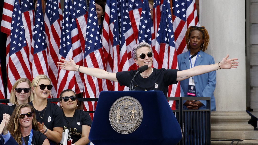 El emotivo mensaje de Megan Rapinoe en la celebración: "Amad más, odiad menos y hagamos del mundo un lugar mejor"