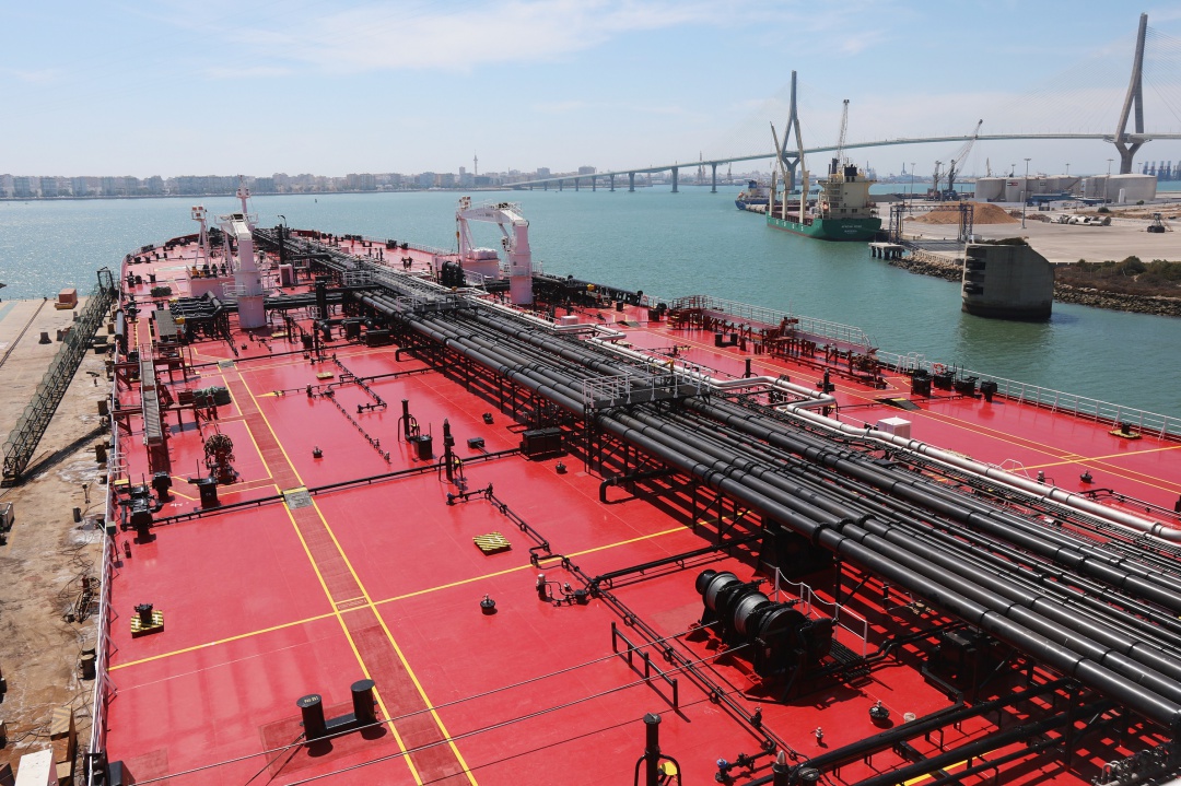 Navantia entrega el petrolero 'Monte Ulía' anunciando nueva carga de trabajo Navantia entrega el petrolero 'Monte Ulía' anunciando nueva carga de trabajo