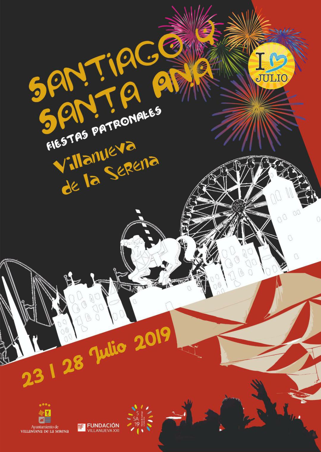 Cartel anunciador de las Fiestas de Santiago y Santa Ana Cartel anunciador de las Fiestas de Santiago y Santa Ana